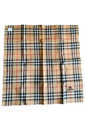 Burberrys Nova Check Cotton Handkerchief 18.5” New Made in Japan NWT